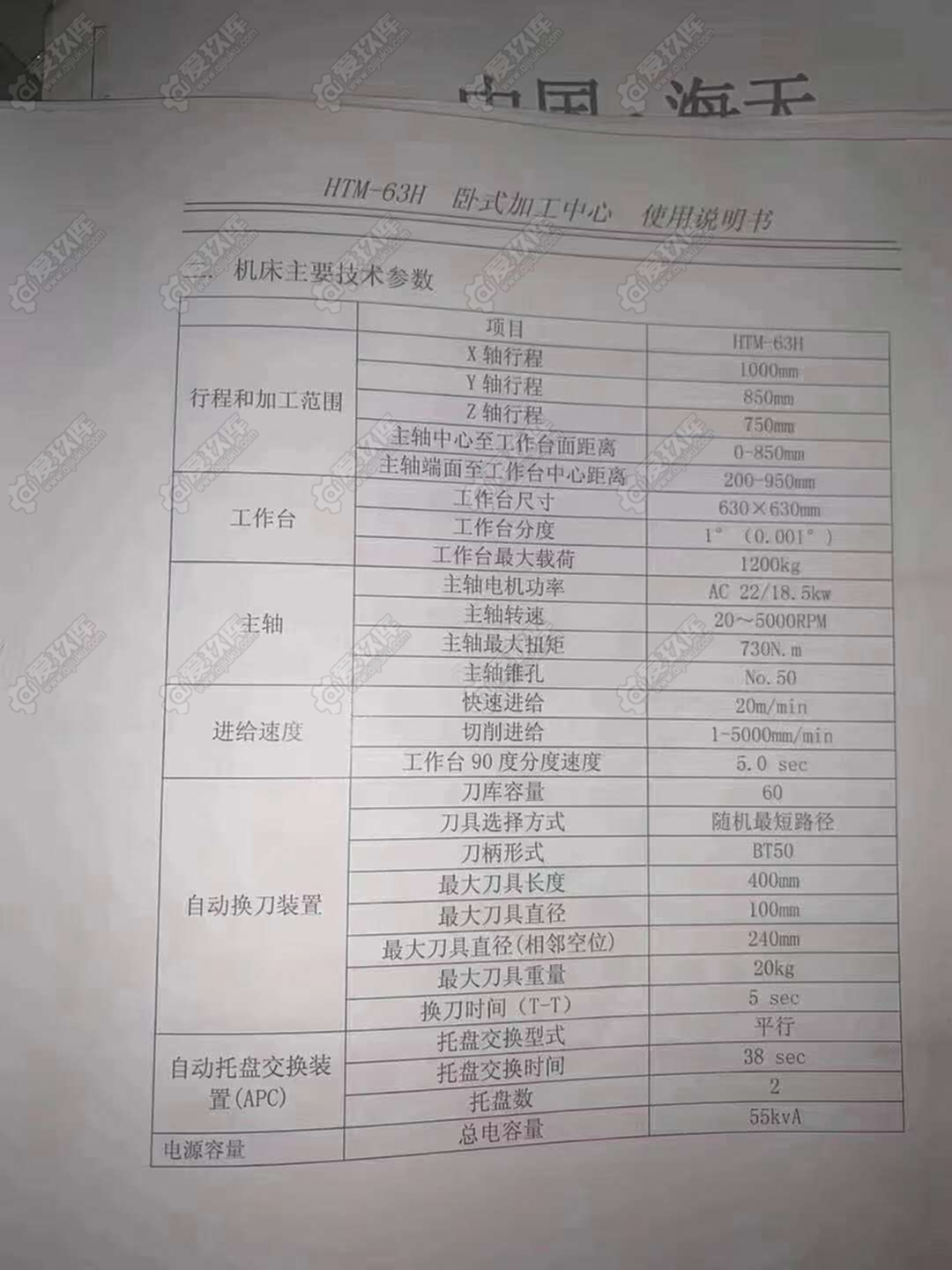 二手加工中心