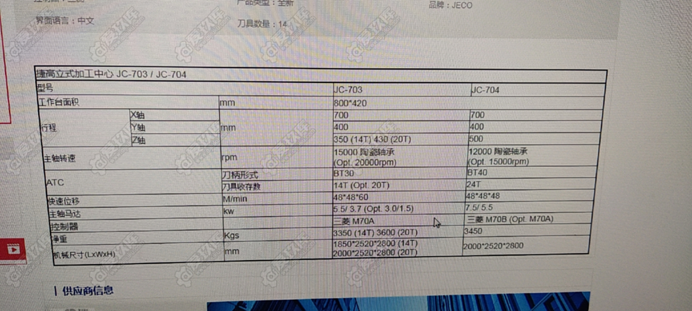 二手加工中心