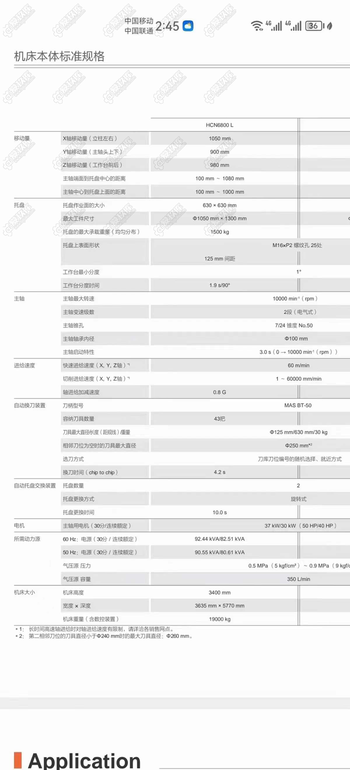 二手卧式加工中心