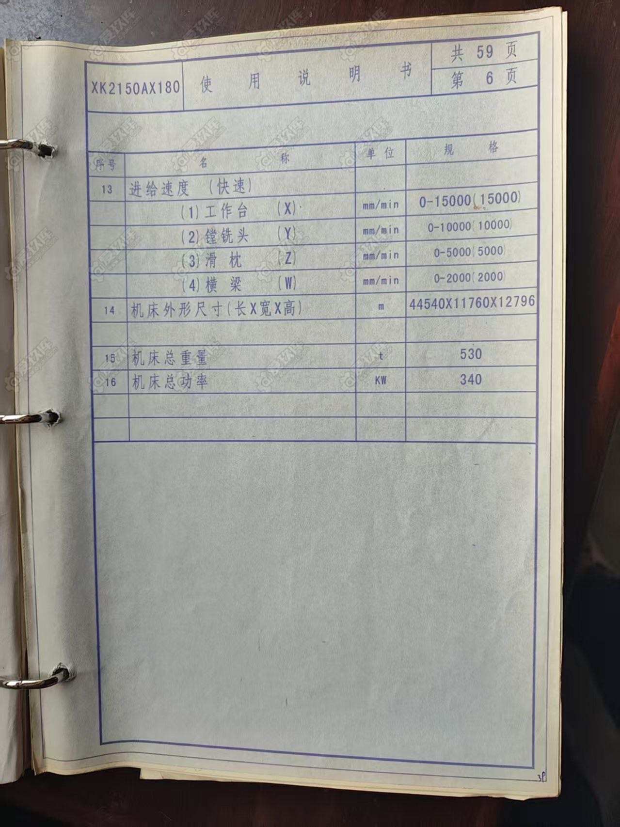 二手龙门加工中心