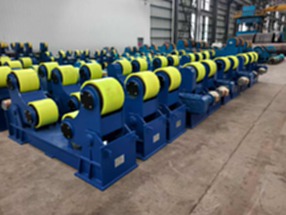 出售二手承重60吨自调试滚轮架