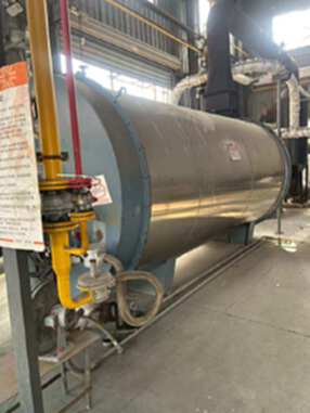 出售二手双峰16年14吨内盘管外夹套成品锅炉