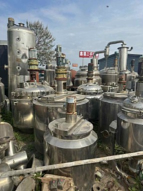 出售二手日产2000升316L不锈钢搅拌罐