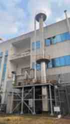 出售二手肥城金塔800型酒精回收塔外加两个50方两个3方不锈钢罐