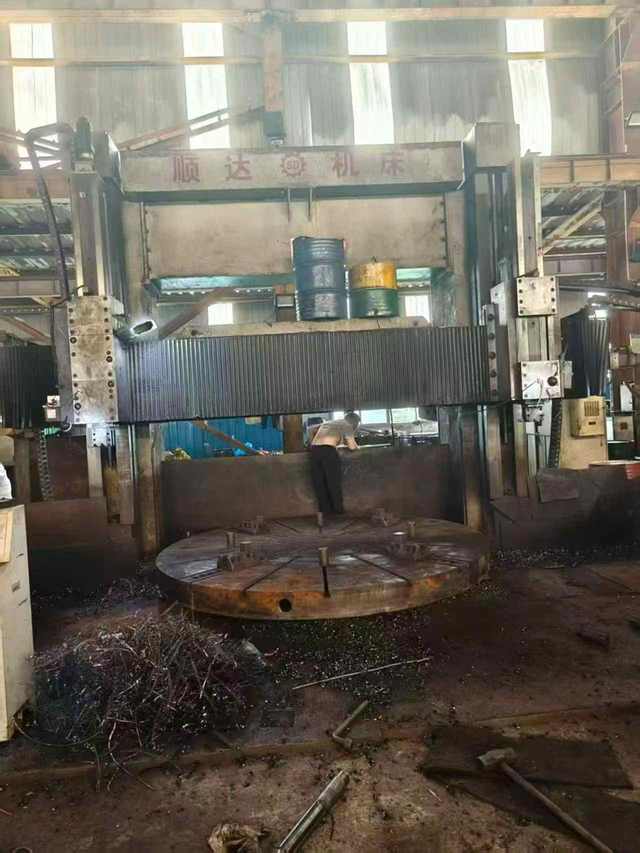 大连顺达4米数控 立车