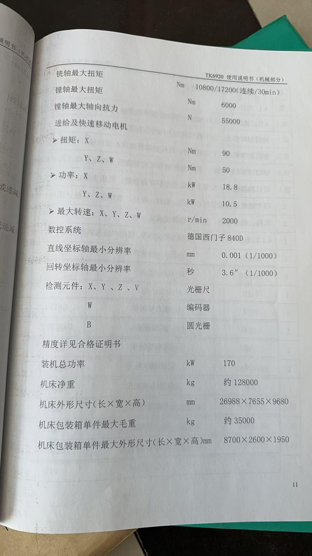 二手落地镗床