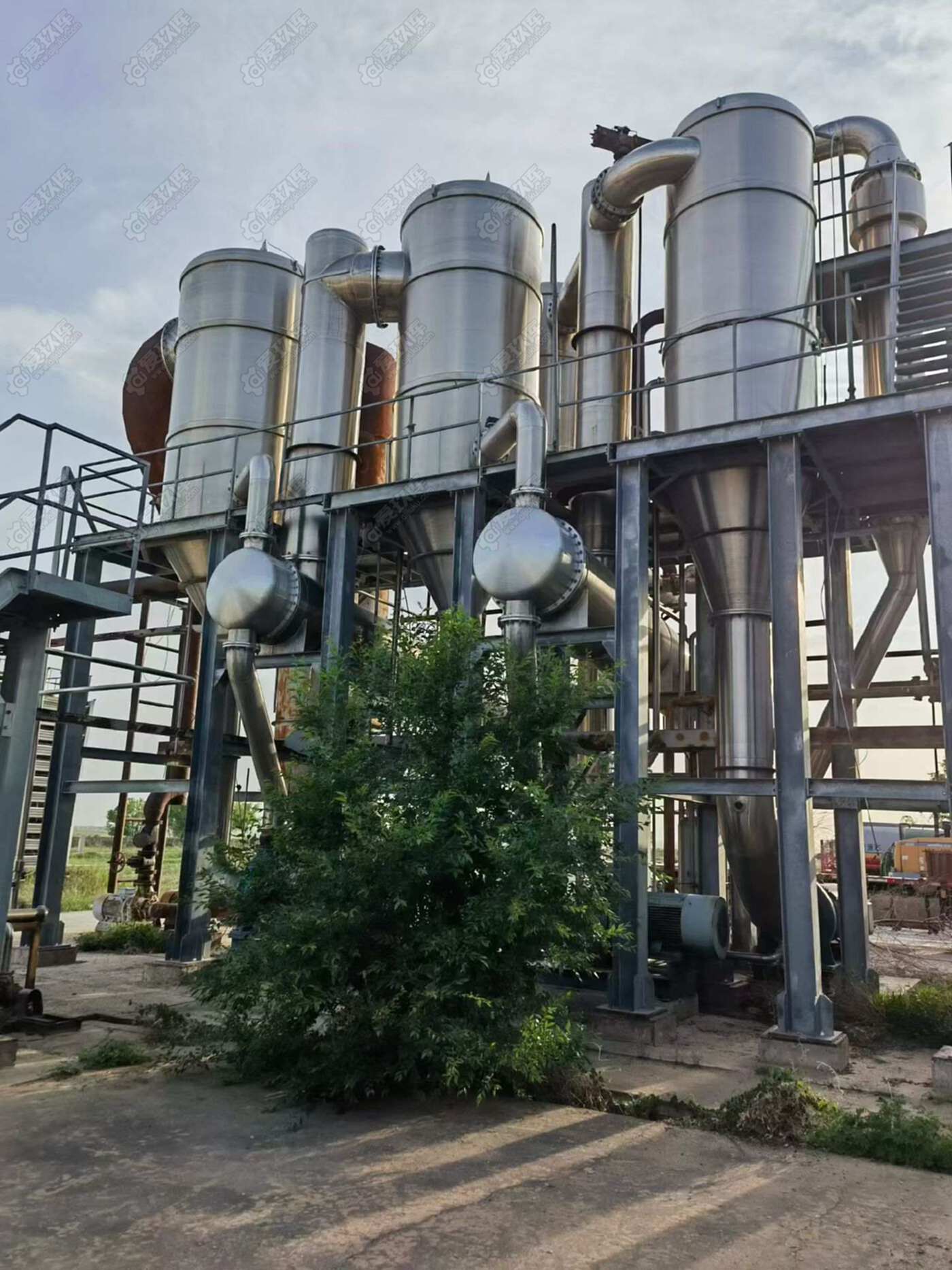 信德四效20吨强制循环蒸发 蒸发器