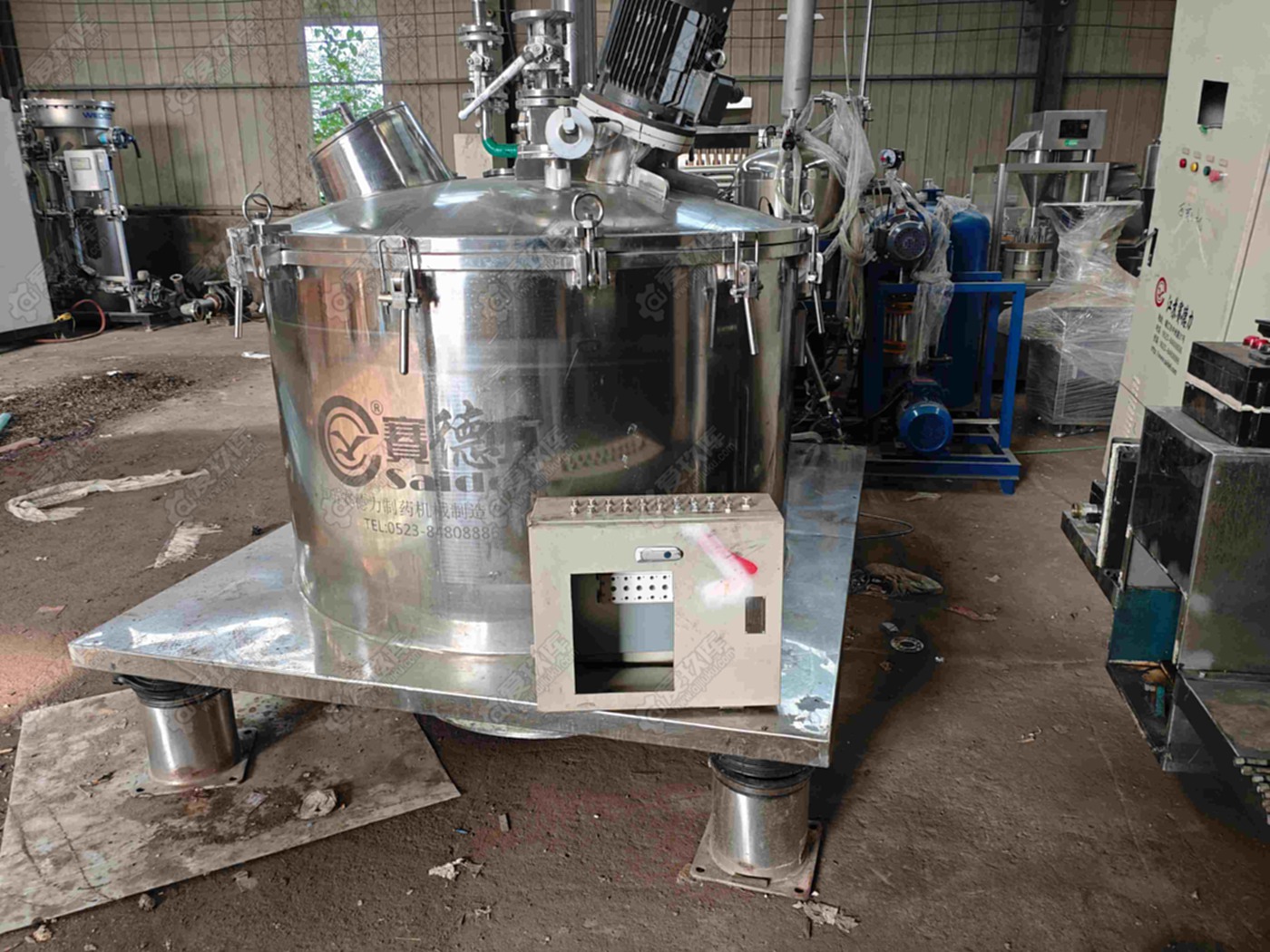 赛德力LGZ1250平板式全自动刮刀下卸料离心机离心机