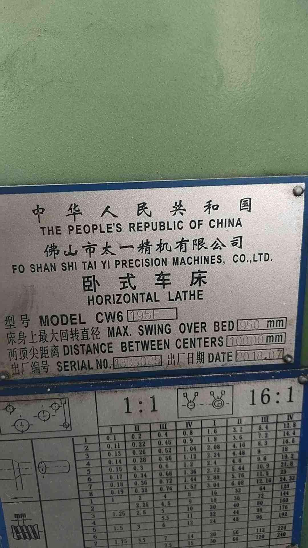 太一精机6195 普车