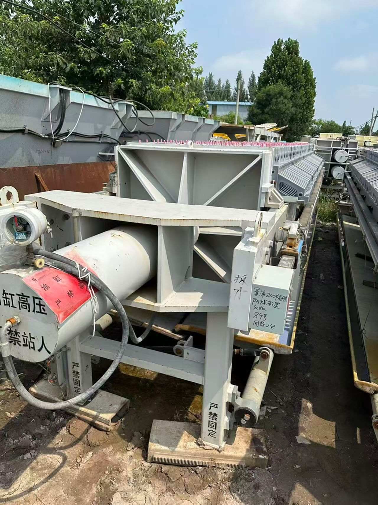 景津景津200㎡防爆隔膜压滤机 压滤机