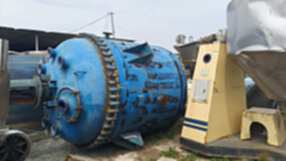 For sale second-hand Xinde 4-cubic-meter lined 4-vessel reactor