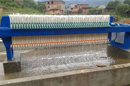 二手板框压滤机脱水流程