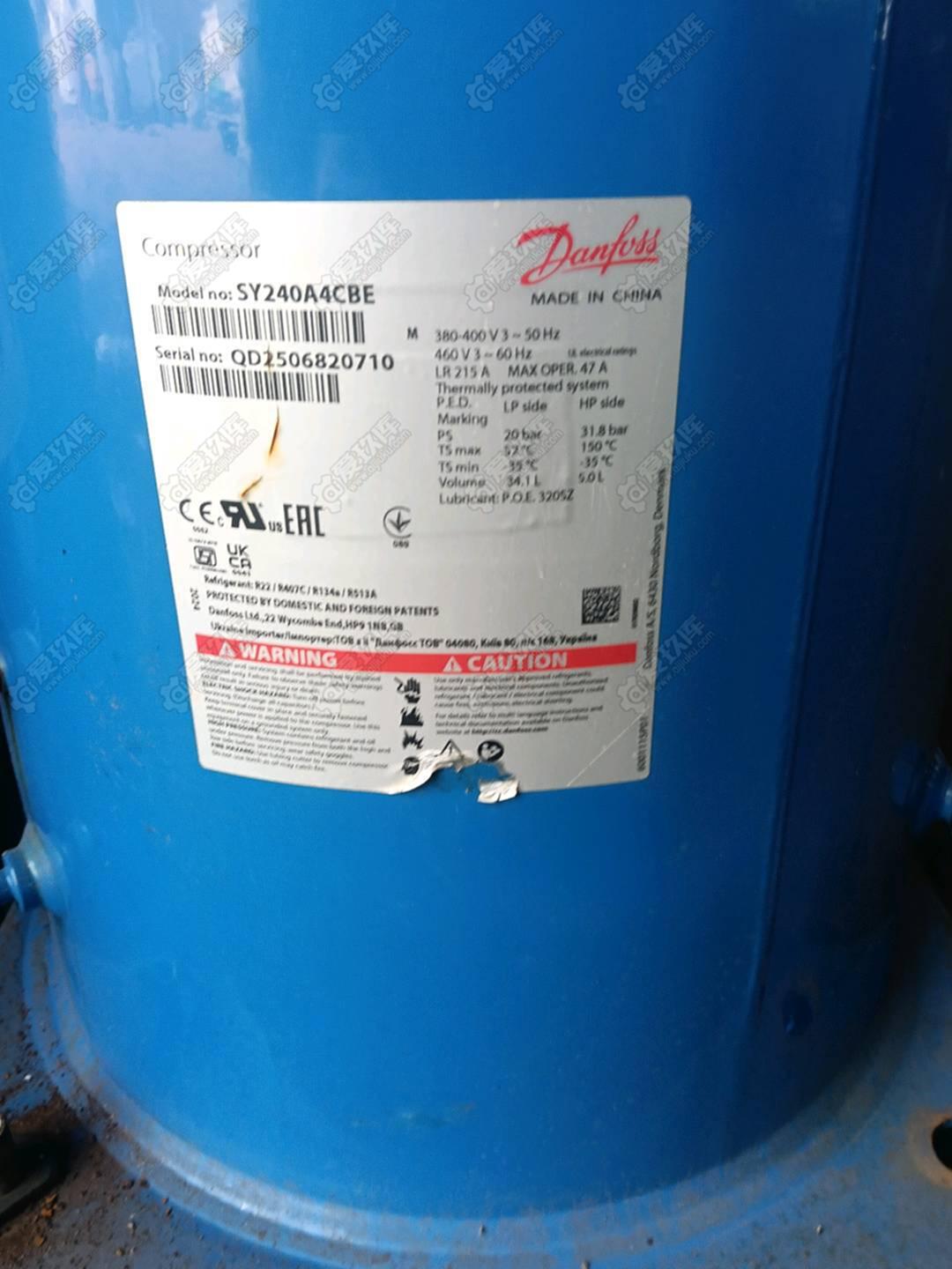 Danfoss/丹佛斯SY240A4CBE制冷压缩机